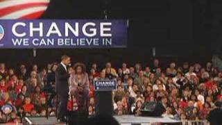 Barack Obama Welcomes Oprah to Iowa [upl. by Ena]