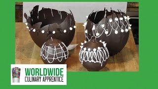 Chocolate Garnishes  Chocolate Decorations  Pastry Plating  How to Recipe  Pastry Classes [upl. by Jeroma994]