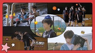 헛둘헛둘⛹️ WISH의 농구 훈련기🏀  よいしょ💦 WISHのバスケ訓練日誌🏟️  ‘Dunk Shot’ MV Behind the Scenes [upl. by Yseulta]