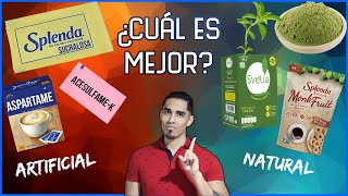 ¿Qué EDULCORANTE es MEJOR según la CIENCIA Splenda Stevia Aspartame [upl. by Rozelle321]