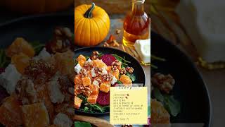 Recettes dautomne Salade de Betteraves Butternut et Noix comfortfood butternut haïku aiart [upl. by Nyvlem]