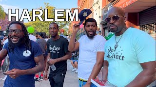 NEW YORK CITY Walking Tour 4K  HARLEM African American Day Parade [upl. by Hollinger840]