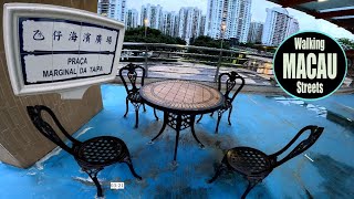 Walking MACAU Taipa Waterfront Plaza 氹仔海濱廣場素街 Praça Marginal da Taipa [upl. by Wheeler163]