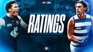 The Ratings  Carlton v Geelong  AFL Round 15 2024 [upl. by Amadeus]