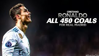 Cristiano Ronaldo All 450 Goals For Real Madrid [upl. by Chrysa]