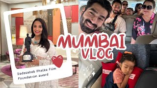 DADASAHEB PHALKE FILM FOUNDATION AWARDS  Mumbai Vlog  Growing with Ayanka [upl. by Llacam]