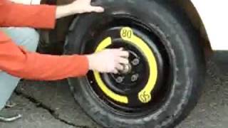 How to change a tire on a Audi A4 [upl. by Ellery]