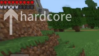 playing Minecraft hardcore in bedrock edition [upl. by Nosdrahcir]