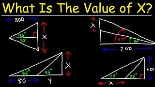 Trigonometry finding missing sides of right Triangles [upl. by Ydisahc]