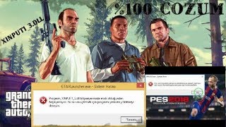 GTA5 ve PES2018 Xinput13dll HATASI 100 ÇÖZÜM  ÇOĞU OYUNUN HATA ÇÖZÜMÜ [upl. by Tullius]