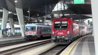 Einfahrt ÖBB IC 736 „SüdbahnExpress“ Villach Hbf  Wien Hbf in Wien Hbf 01052024 4K HDR [upl. by Turrell]