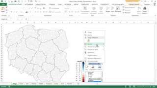 Mapa Polski Excel odc 27  Jak zwiększyć liczbę przedziałów kartogramu [upl. by Trainor]