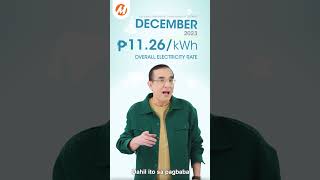 Lower Electricity Rates this December 2023  Meralco [upl. by Elleuqram]