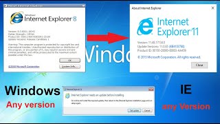 IE11 Update IE11 on windows 7  Internet Explorer Update issue  IE11 ko kaise update kore Hindi [upl. by Aroda]