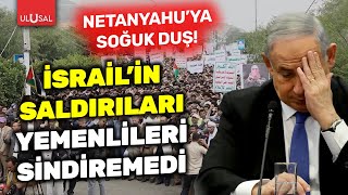 Yemende İsrailin Hudeyde Limanına yaptığı saldırılar protesto edildi  ULUSAL HABER [upl. by Yk]