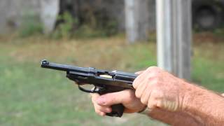 Shooting the Walther P38 pistol [upl. by Drof277]