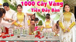 Đám Cưới SIÊU HOÀNH TRÁNG 1000 CÂY VÀNGTIỀN TỶ ĐẦY BÀN DÂU XINH RỂ QUÝ Đẹp Đôi Nhất Miền Tây [upl. by Onailimixam]