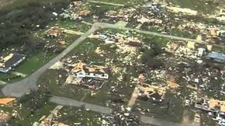 April 27 2011 Tuscaloosa Alabama Tornado Damage Aerial View [upl. by Meldoh]