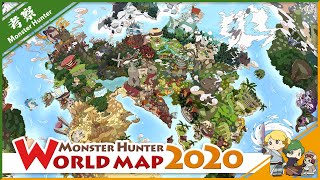 Monster Hunter World map  2020  モンハン考察 [upl. by Clerc840]