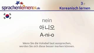 Koreanisch lernen kostenloses SprachkursVideo [upl. by Jallier772]