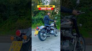 Royal Enfield Classic 650 Twin Exhaust Sound  BikeWale shorts classic650 [upl. by Noguchi]