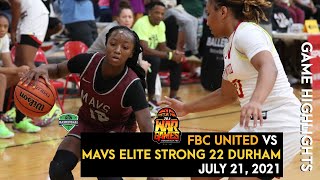 War Games ATL  FBC United 22 vs Mavs Elite Strong 22 Durham This one went done to the WIRE [upl. by Taber]