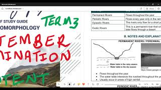 Geography Grade 12 Geomorphology Types of Rivers [upl. by Ernestine]