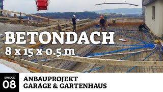 Garagendecke aus Metall und Beton  Anbauprojekt Garage amp Gartenhaus [upl. by Mickelson252]