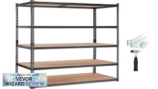 VEVOR Storage Shelving Unit 5Tier Adjustable 2000 lbs Capacity Heavy Duty Garage Review [upl. by Prober]