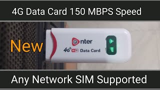 150 Mbps  All sim supported 4G hotspot  ENTER 4G DATA CARD UNBOXING AND REVIEWING  Tamil [upl. by Erot]