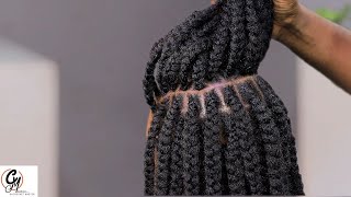 How To Do FLUFFY NATURAL BRAIDS  Beginners Tutorial  Natural Hairstyles [upl. by Anna-Maria]