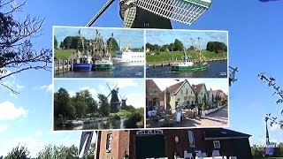 Rundgang historisches Greetsiel mit seinen malerischen Hafen und die Zwillingsmühlen Ostfriesland [upl. by Tarton]