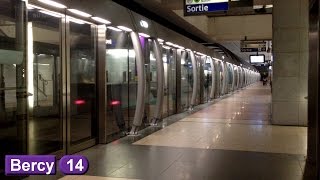 Bercy  Ligne 14  Métro de Paris  RATP MP89  MP05 [upl. by Eberhart]