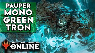 Chill Sunday Grind  PAUPER Mono Green Tron  Magic The Gathering Online [upl. by Marty394]