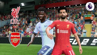 Liverpool Vs Arsenal  EPL 2425  Ft Salah vs Saka [upl. by Boylan]