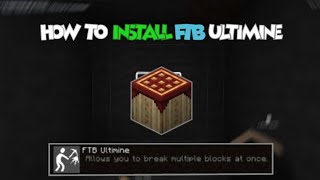 how to download Ftb ultimine on pojav launcherjava pojavlauncher [upl. by Weiser]