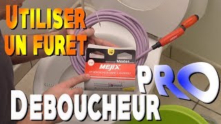 Mejix  Utiliser un furet  Déboucher wc évier [upl. by Yerak]