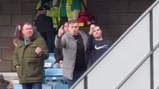 Millwall fans make ‘helicopter’ gestures to Leicester fans during todays FA Cup game 🤦‍♂️ [upl. by Enidlareg]