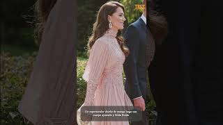 Kate Middleton deslumbra en la boda del heredero al trono jordano shorts  Diez Minutos [upl. by Brightman]