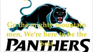 Penrith Panthers theme song Lyrics NRL SingALong [upl. by Dnomra]