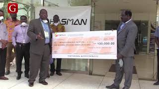 Hasman Technical Services Limited donates GH¢ 10000000 to Noguchi Memorial Institute [upl. by Moureaux]