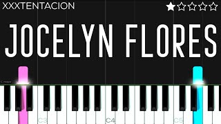 XXXTENTACION  Jocelyn Flores  EASY Piano Tutorial [upl. by Bella358]