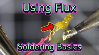 Using Flux  Soldering Basics  Soldering for Beginners [upl. by Yelkcub401]