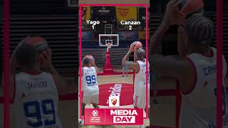 FAST 3 POINT SHOOTING CONTEST  Yago vs Canaan  Crvena zvezda [upl. by Ezeerb]