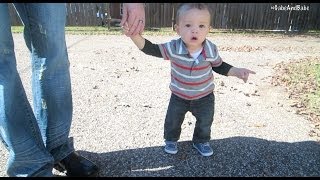 Walking at 9 Months  Vlogtober 20 2013  GabeBabeTV [upl. by Alet]