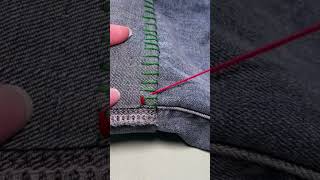 design or adjust ur jeanspant hight jeanshacks stitchwork diy clothing sweinghacks [upl. by Nutsud22]