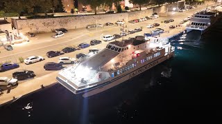 Wavemaster 36m HSC quotSilbaquot departure from Zadar Croatia [upl. by Yusem]