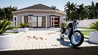 3 Bedroom Roundavel design  8 corner house  11mx11m [upl. by Bryanty]