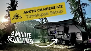 4 min Overland Trailer Setup Time Yes please  2024 Arkto Campers G12 [upl. by Joice630]