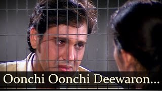 Oonchi Oonchi Deewaron Mein  Govinda  Manisha Koirala  Achanak  Hariharan Songs [upl. by Redd911]